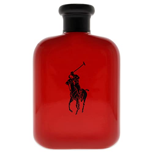 Ralph Lauren Fragrances Polo Red - Eau de Toilette - Men's Cologne - Woody & Spicy - With Grapefruit, Saffron, and Redwood - Medium Intensity - 4.2 Fl Oz