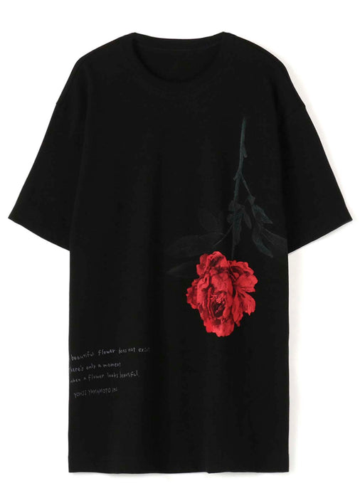 Tricolor Rose Classic Quotes T-Shirt Short Sleeve