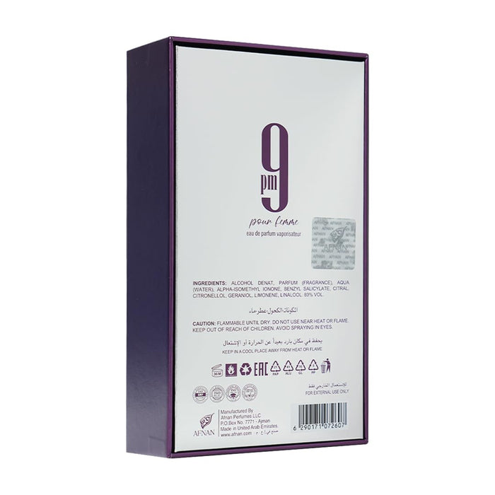 Afnan 9 PM Elixir Unisex Extrait de Parfum, 3.4 Fl. Oz