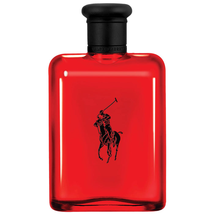 Ralph Lauren Fragrances Polo Red - Eau de Toilette - Men's Cologne - Woody & Spicy - With Grapefruit, Saffron, and Redwood - Medium Intensity - 4.2 Fl Oz