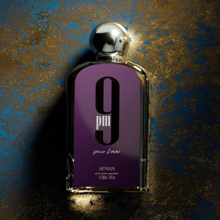 Afnan 9 PM Elixir Unisex Extrait de Parfum, 3.4 Fl. Oz