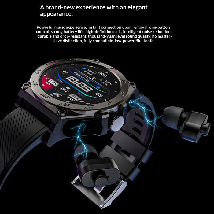 Smartwatch With Bluetooth Calling And TWS Earbuds In One